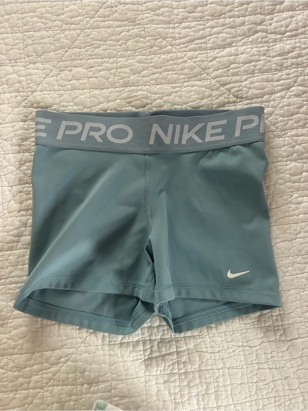 NIKE Light Blue Pro Stretch Training Shorts